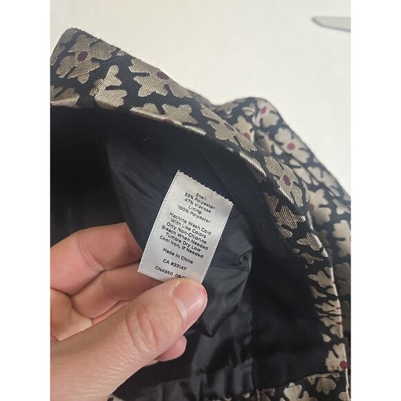 Talbots Signature Cropped Pants‎ Women's Size 6P Petite Brown Medallion Geo - Picture 4 of 9